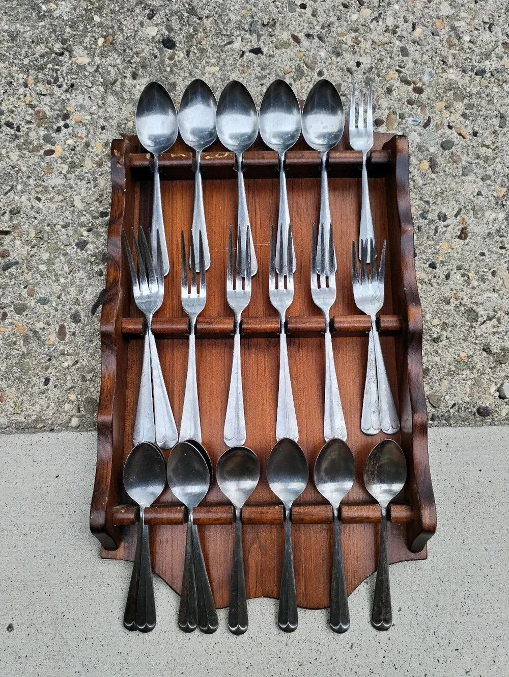 Vintage Lifetime Stainless Japan Flatware Lot 22 Pcs Forks Spoons Mid-Century